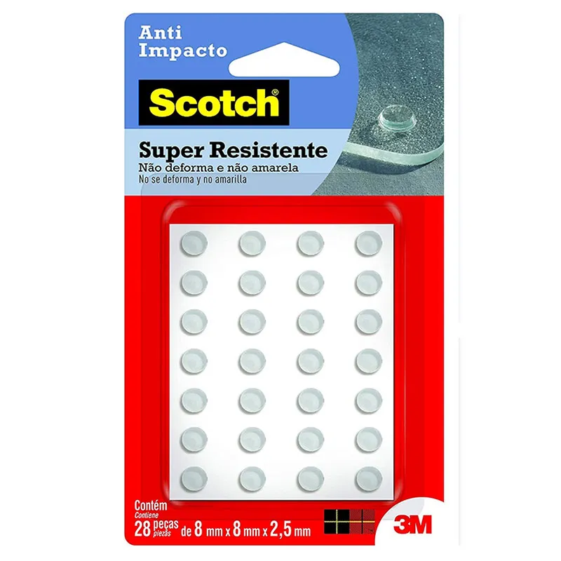 Protetor anti-Impacto Scotch transparente Extra Pequeno 28 unidades - 3M
