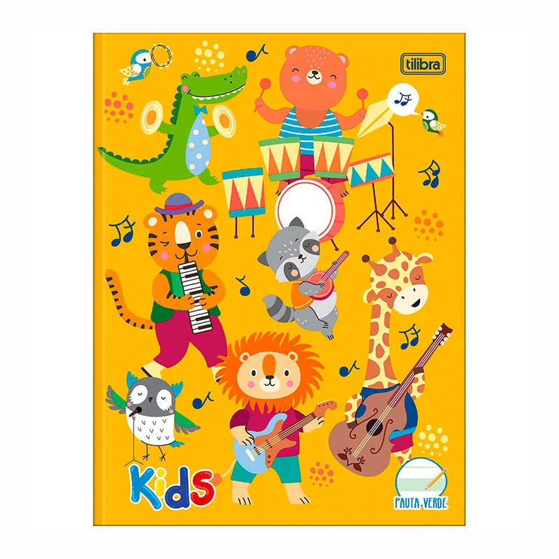 Caderno brochura capa dura caligrafia com pauta Verde 40 folhas Sapeca - Capa 2 - Tilibra