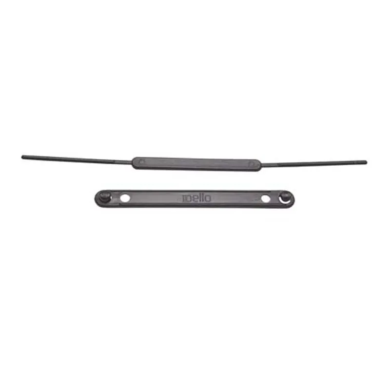 Grampo e mola plástico preto - com 50 unidades - Dello