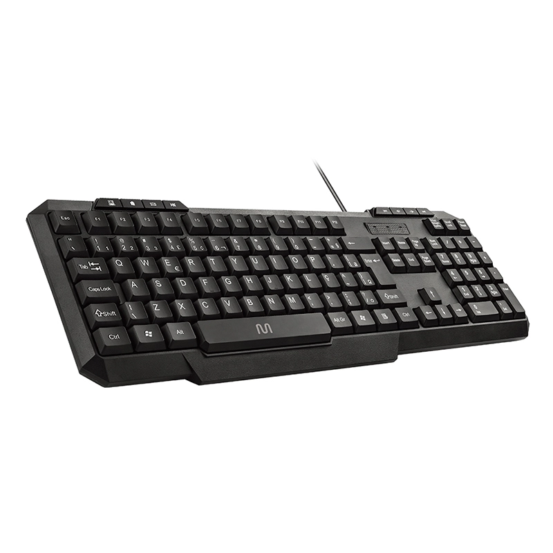 Teclado com fio USB Slim Preto multimídia - TC206 - Multi