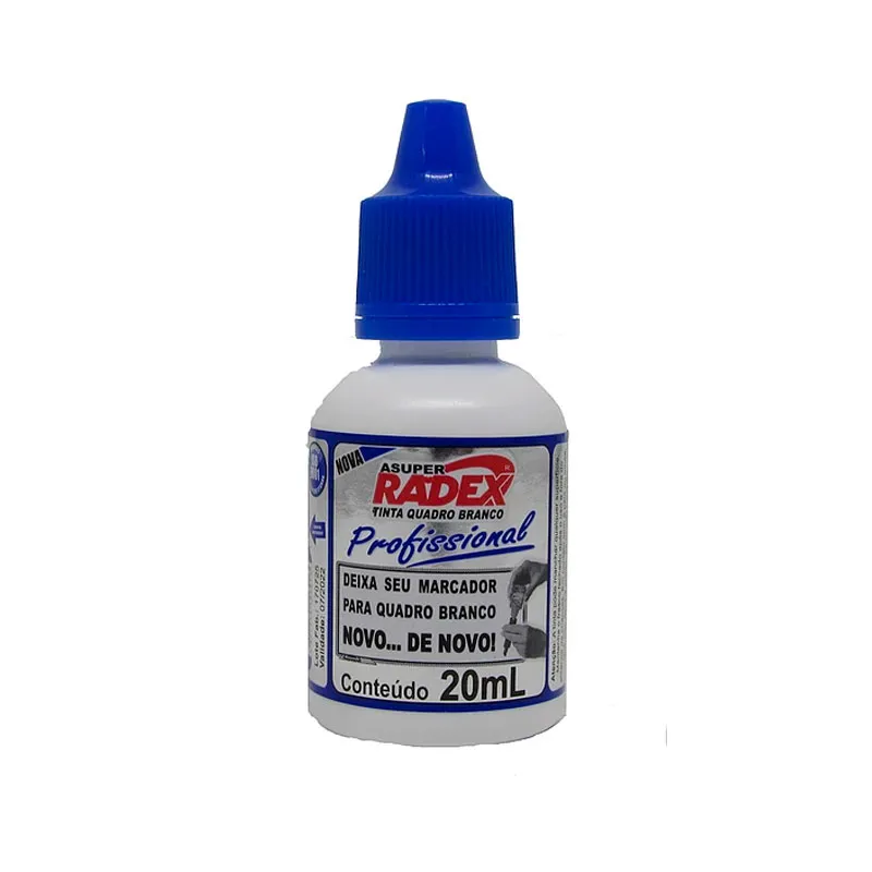 Tinta para pincel de quadro branco 20ml Azul - Radex