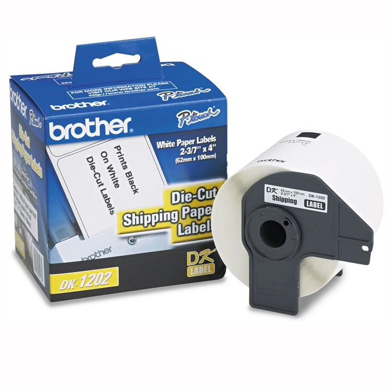 Etiqueta para impressora térmica rolo com 300 unidades DK1202 - Brother