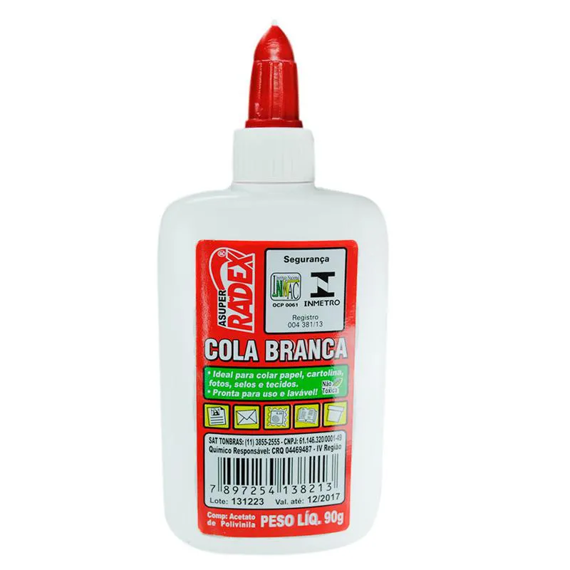 Cola branca escolar 90g - Radex