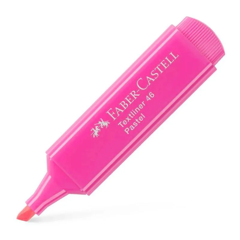 Pincel marca texto Textliner 46 Rosa Pastel MT/1546RS - Faber-Castell