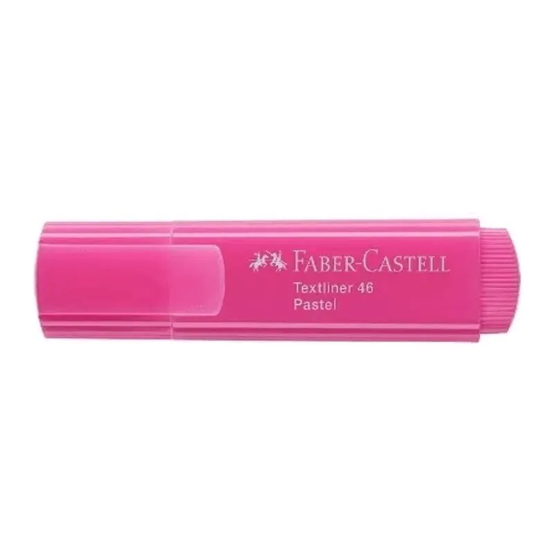 Pincel marca texto Textliner 46 Rosa Pastel MT/1546RS - Faber-Castell