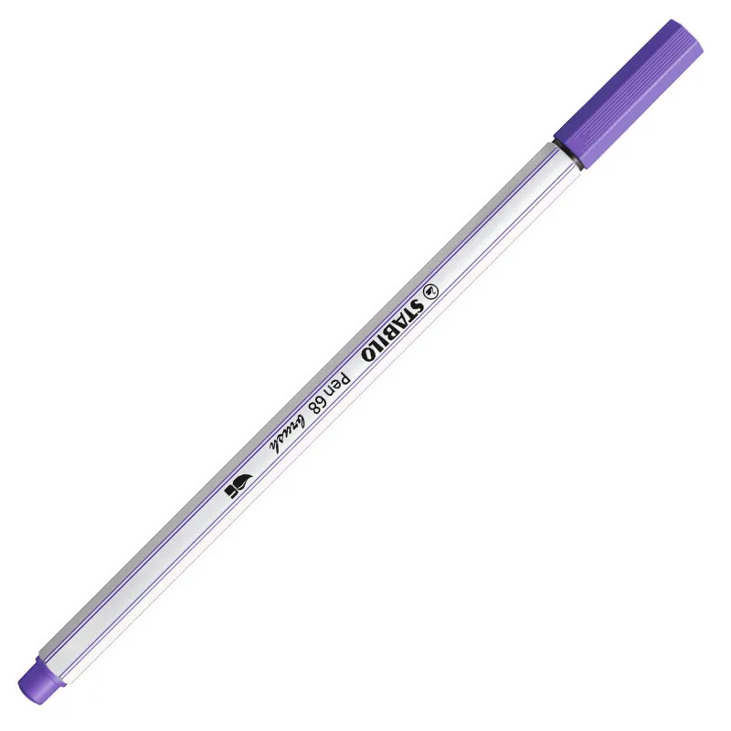 Caneta pincel Pen Brush Aquarelável 56855 Violeta Stabilo