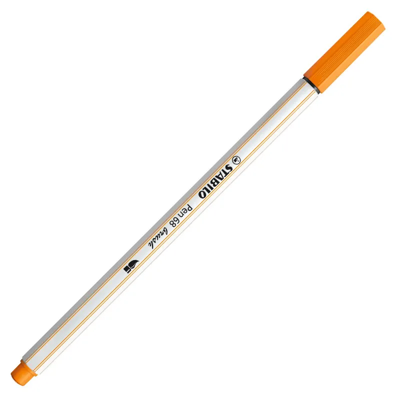 Caneta pincel Pen Brush Aquarelável 56854 Laranja - Stabilo