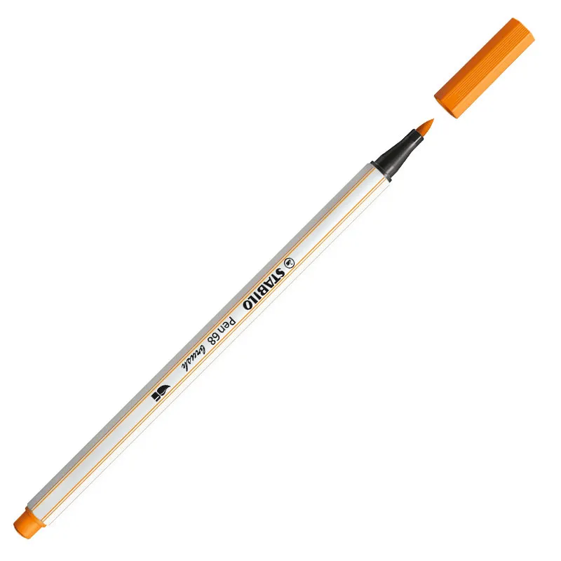 Caneta pincel Pen Brush Aquarelável 56854 Laranja - Stabilo