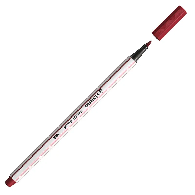 Caneta pincel Pen Brush Aquarelável 56819 Bordo Stabilo