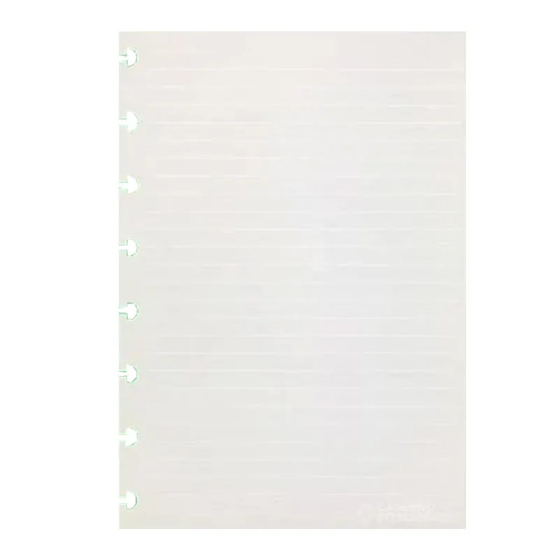 Bloco refil A5 pautado linha branca 120g com 30 folhas - CIRA2013 - Caderno Inteligente