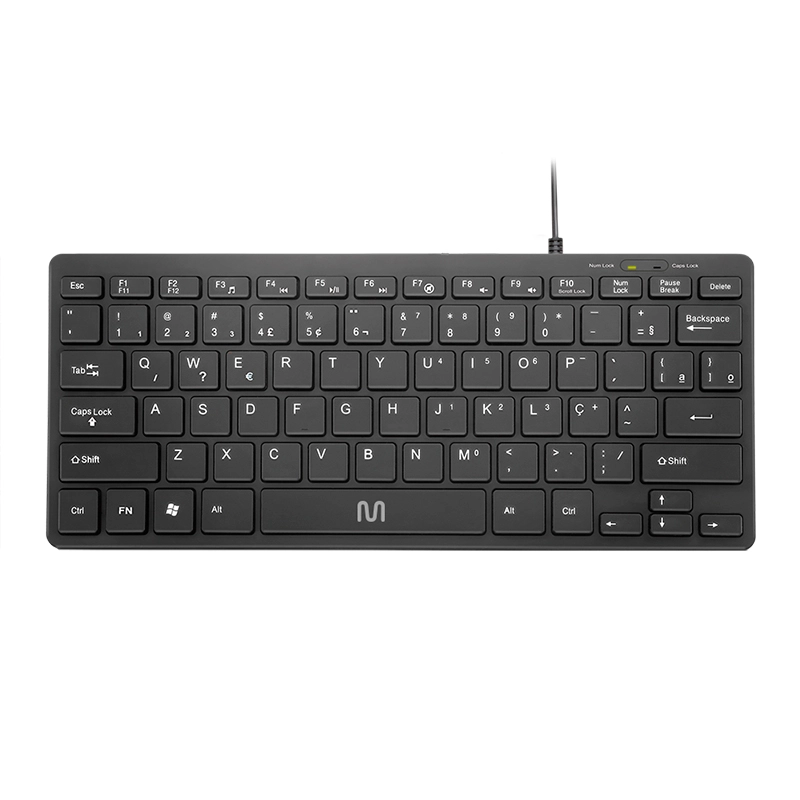 Teclado mini com fio USB Slim Comfort Preto - TC154 - Multi