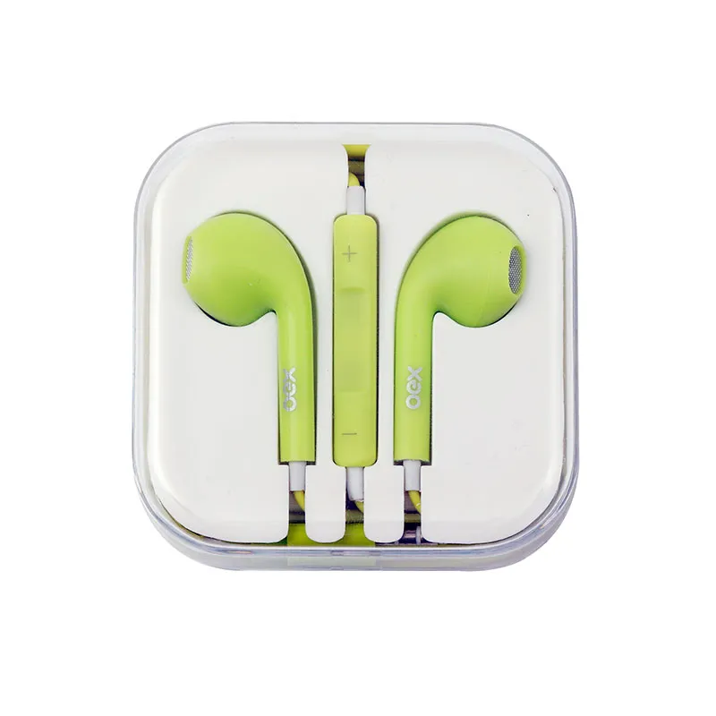 Fone de ouvido com microfone Colormood Candy Verde Limão FN204/VL - Oex