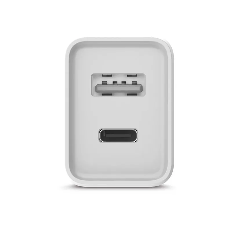 Carregador de tomada com 1 saída USB e 1 saída TIPO-C branco W124C - ELG