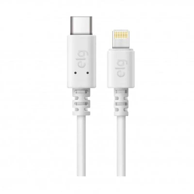 Cabo lightning para iPhone USB Tipo-C Branco 1m TCL10 - ELG