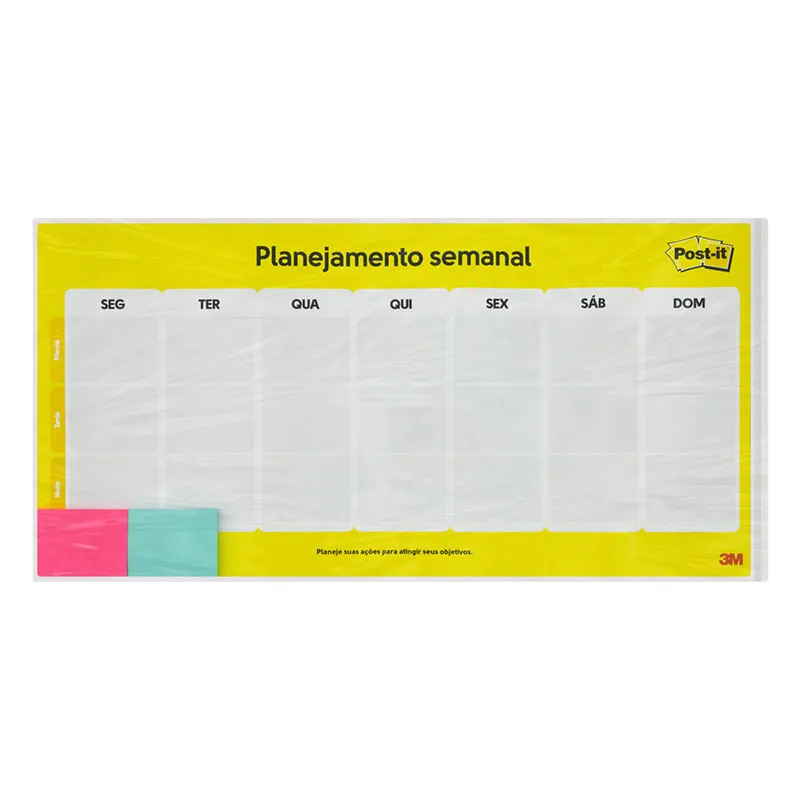Calendário Semanal Post-It com 2 blocos CD0347 - 3M