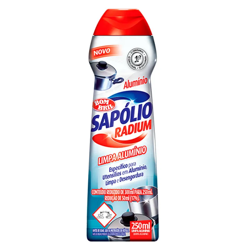 Sapólio Radium limpa alumínio 250ml - Bombril