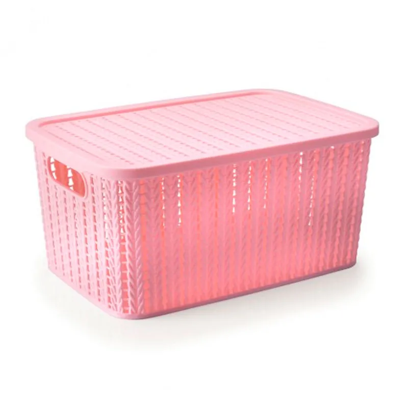 Caixa organizadora retangular Rosa 14L 237 - Plasútil