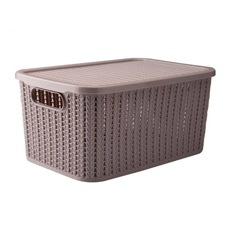 Caixa organizadora retangular Cinza 8L 229 - Plasútil