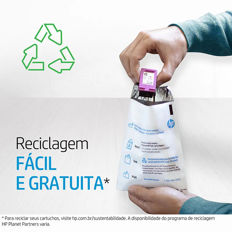 Cartucho HP 964XL Original 3JA57AL preto p/ OfficeJet Pro 9010, 9016, 9018, 9020