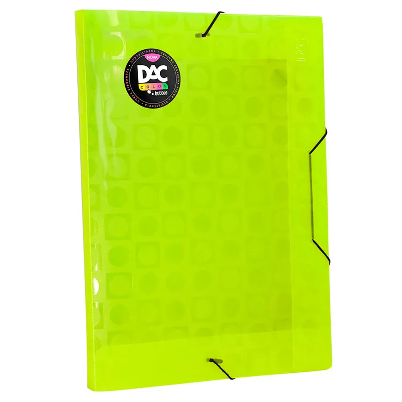 Pasta aba elástico ofício lombo 20mm Amarelo 902PP/AM Dac