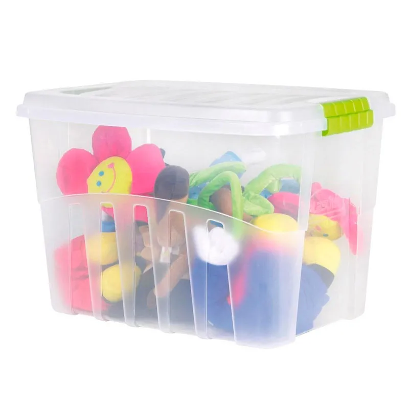 Caixa organizadora Gran Box alta Cristal 78L 2761 - Plasútil