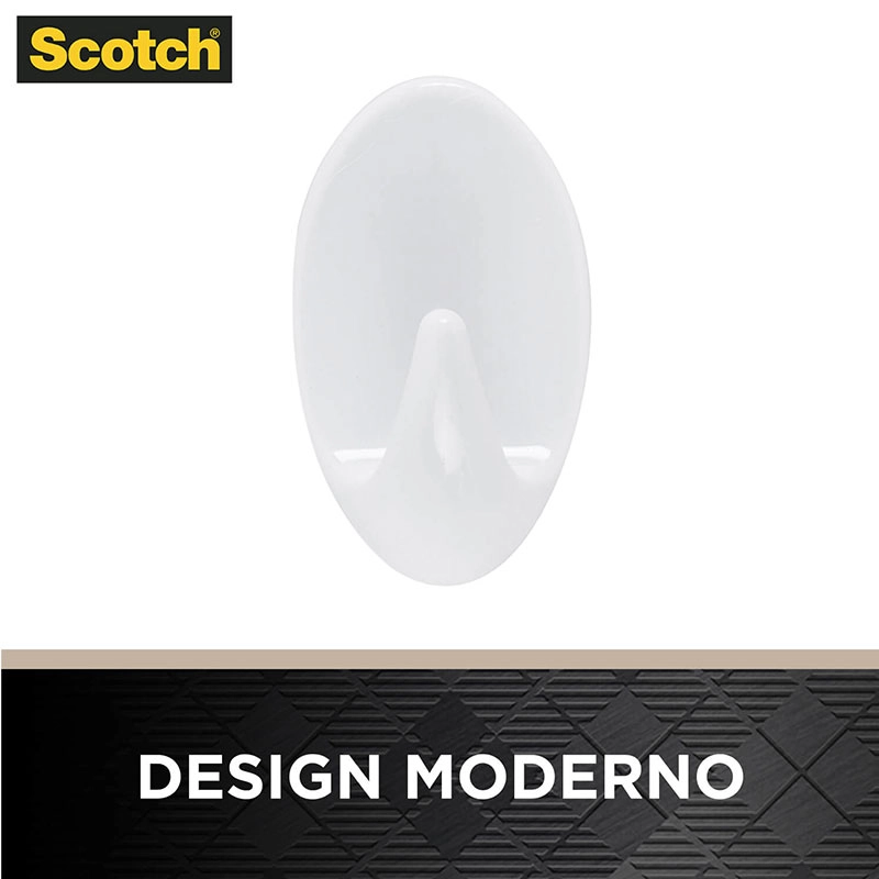 Gancho adesivo Scotch branco médio 3 unid HB004684294 - 3M