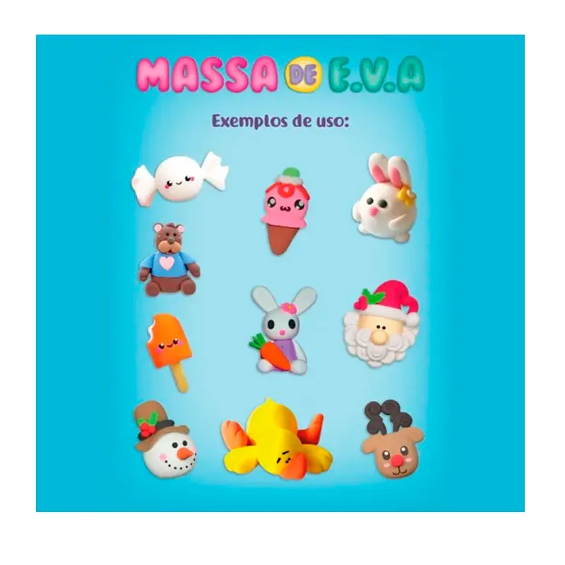 Massa de EVA Foamy para artesanato 50g Roxo - 13010 - Gatte