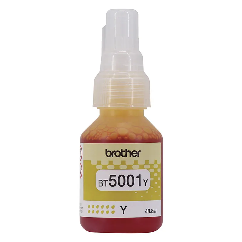 Garrafa de tinta original Brother para InkTank BT5001Y Amarelo 48,8ml