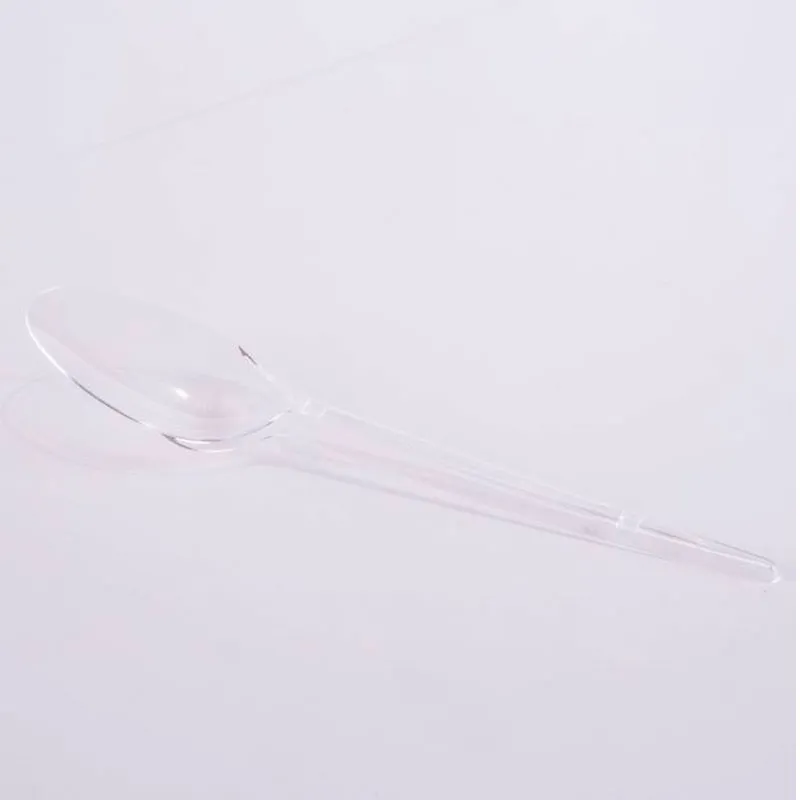 Colher descartável refeição premium cristal - 7030 - com 50 unidades - Prafesta