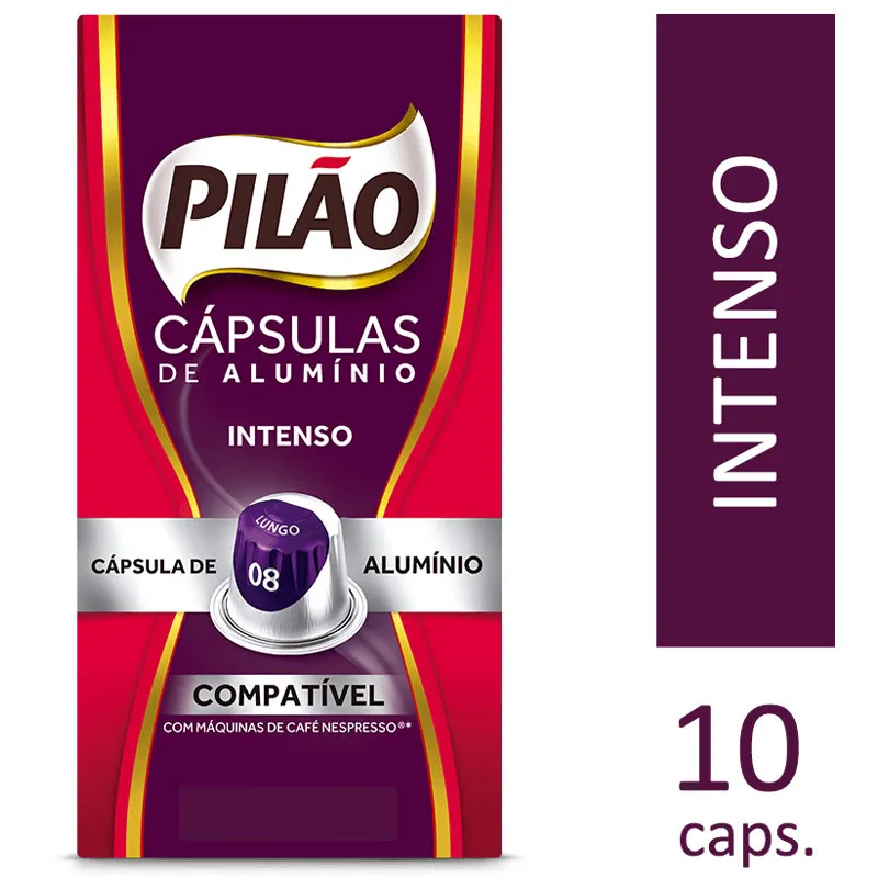 Cápsula de café espresso Intenso com 10 unidades - Pilão