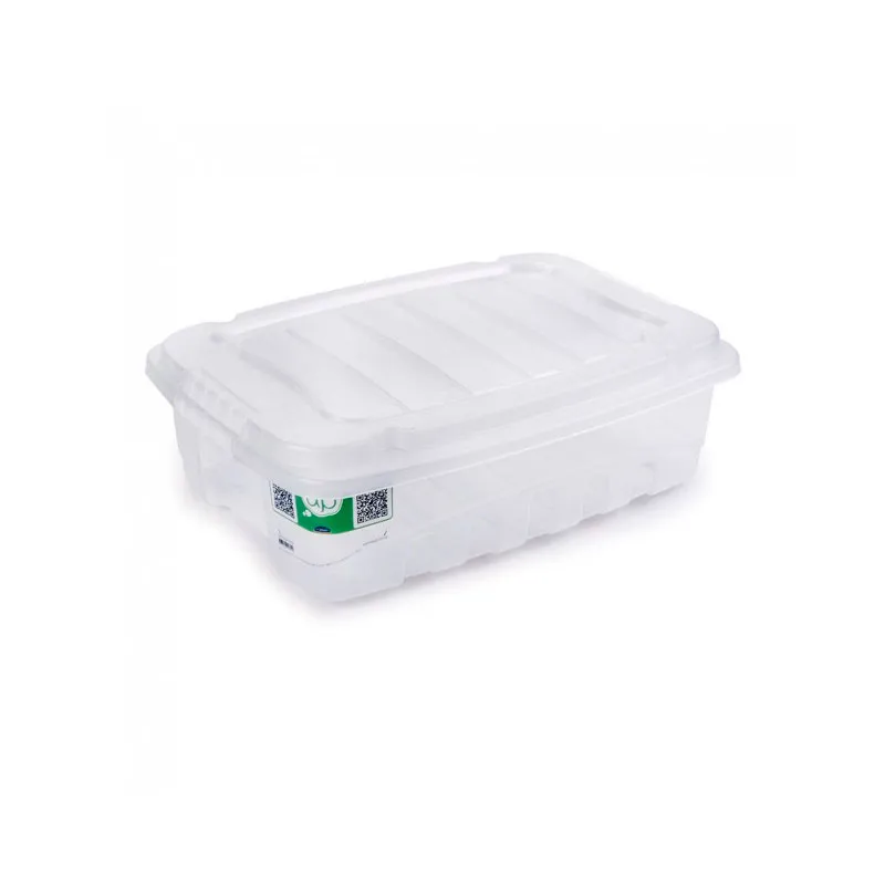 Caixa organizadora box baixa cristal 9,3L 2891 - Plasútil