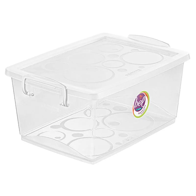 Caixa organizadora box alta cristal 4L - OR80300 - Ordene