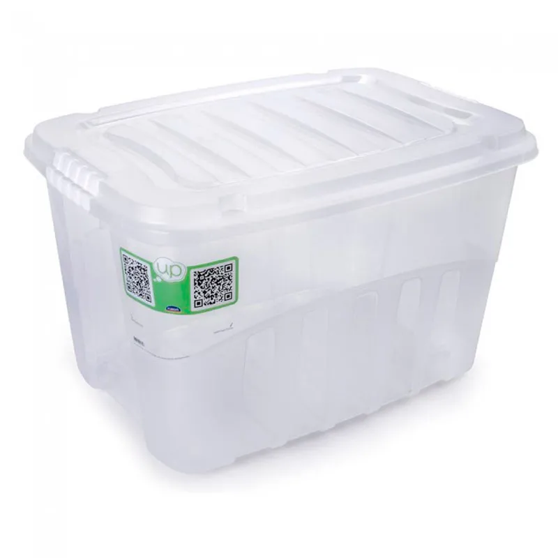 Caixa organizadora box alta cristal 29L 2759 - Plasútil