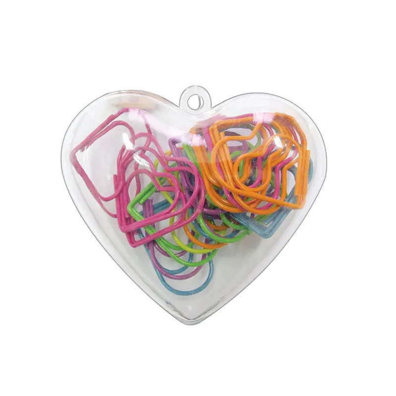 Clips colorido coração 28mm com 20 unidades 178292 - Tilibra