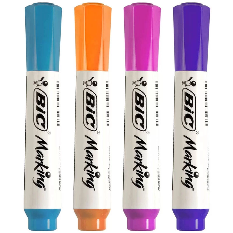 Pincel para quadro branco Fashion - com 4 cores - 930094 - Bic