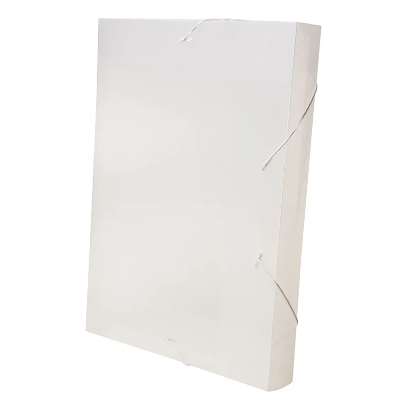 Pasta com aba elástico ofício lombo 55mm - Line - transparente cristal - 0258.H - Dello