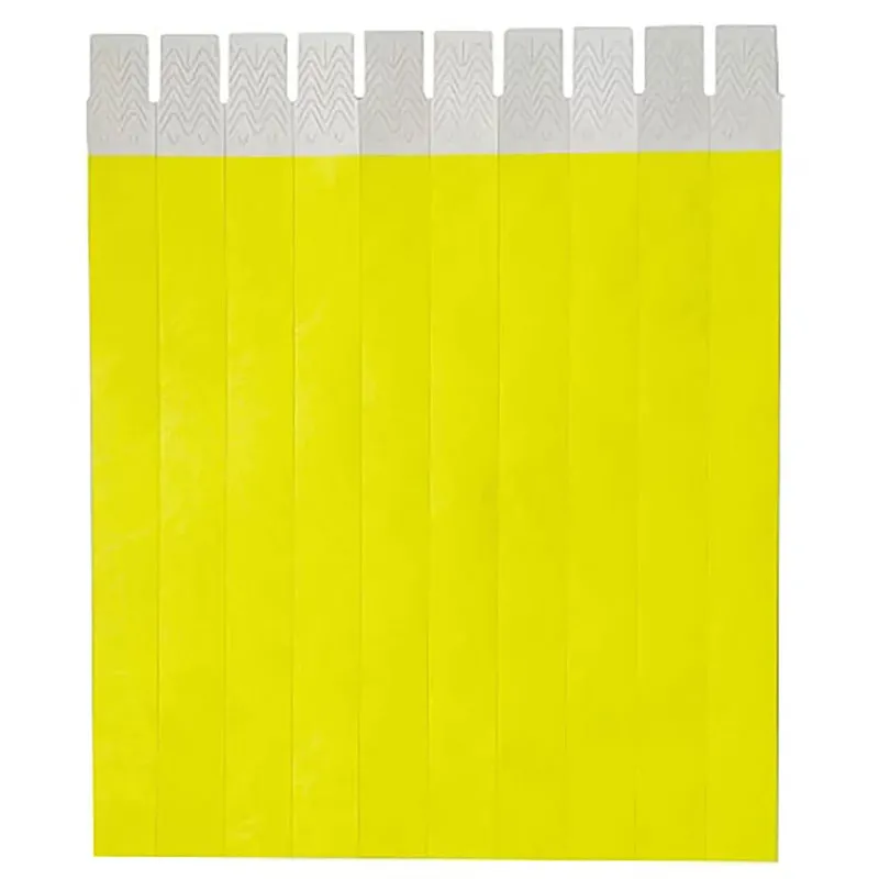 Pulseira de identificação tyvek Amarela com 50 unidades - Singularis