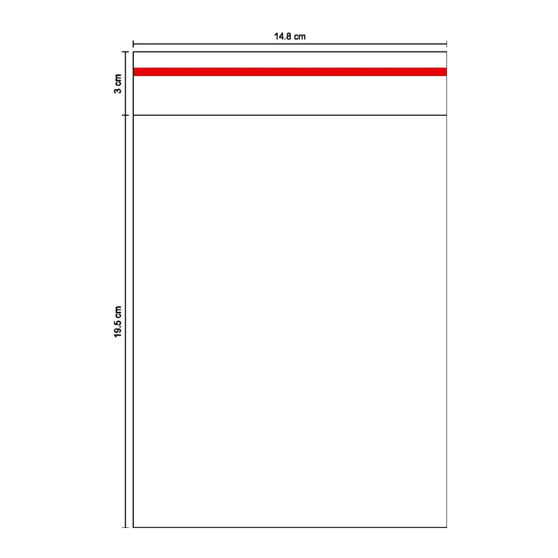 Saco plástico 14,8 x 19,5 cm - com 100 unidades - 5061 - Chies