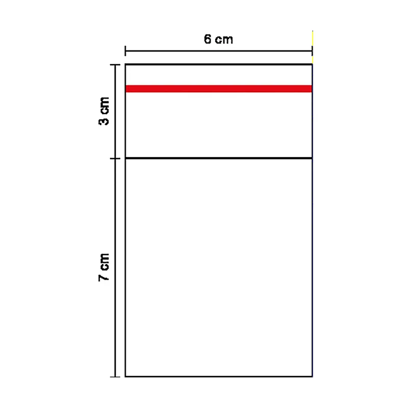 Saco plástico 6 x 7 +3 cm - com 100 unidades - 391 - Chies
