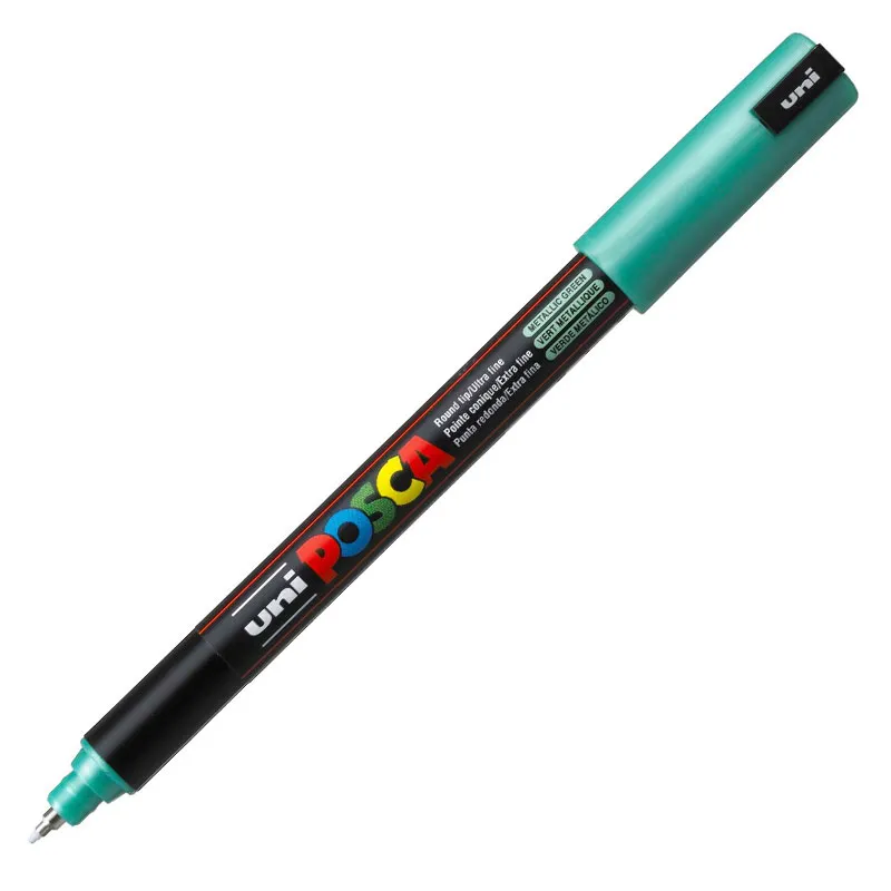 Caneta Posca PC-1MR - Verde Metálico - Uni-Ball