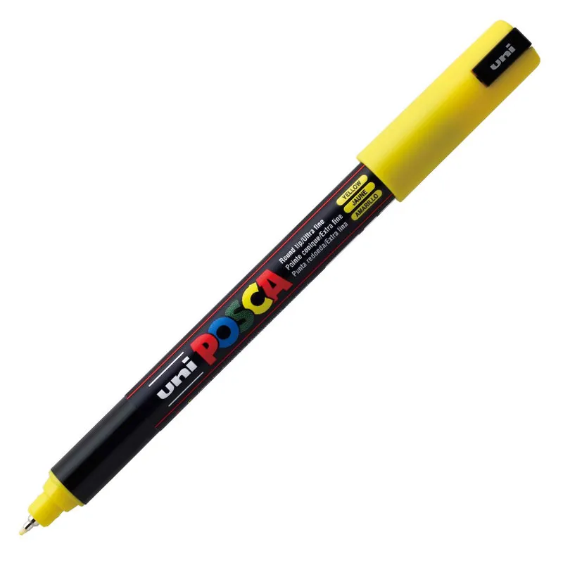 Caneta Posca PC-1MR - Amarelo - Uni-Ball