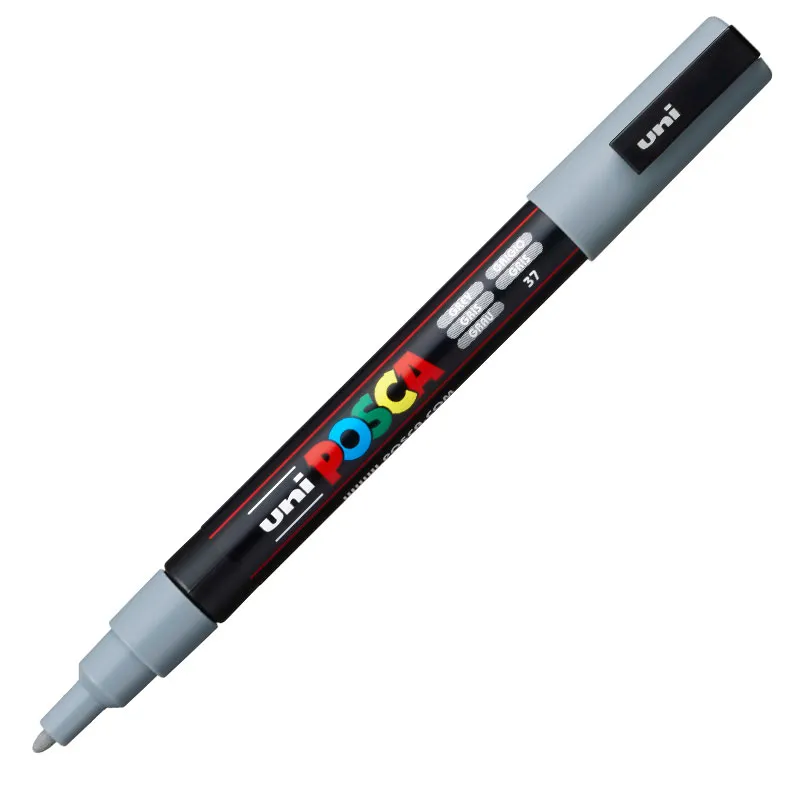 Caneta Posca PC-3M - Cinza - Uni-Ball