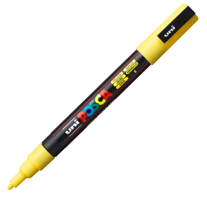 Caneta Posca PC-3M - Amarelo - Uni-Ball
