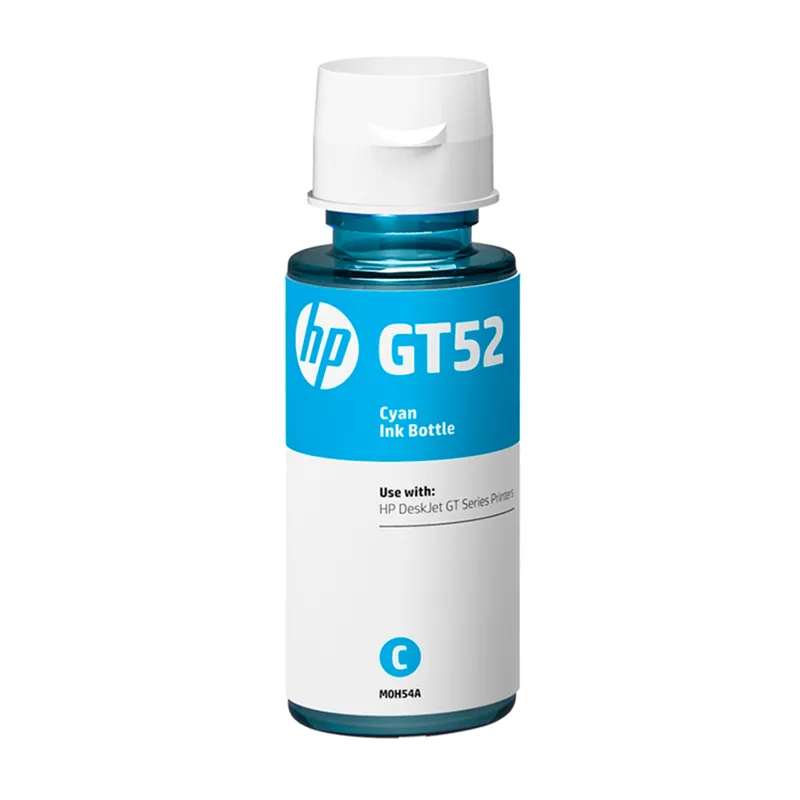 Garrafa de tinta HP GT52 Original M0H54AL Ciano p/ Deskjet 5822, Smart Tank 617, 517, 514