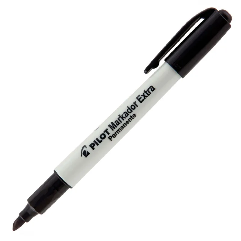 Pincel permanente Markador Extra ponta 4.0 chanfrada Preto - Pilot
