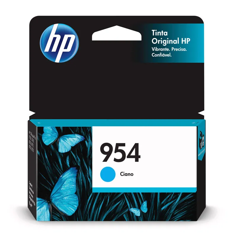 Cartucho HP 954 Original L0S50AB ciano p/ Deskjet 7720, 7740, 8210, 8710, 8720