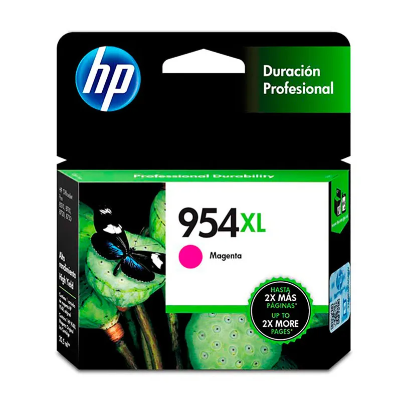 Cartucho HP 954XL Original L0S65AB magenta p/ Deskjet 7720, 7740, 8210, 8710, 8720