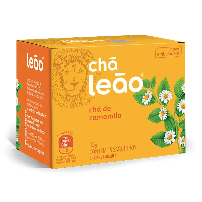 Chá de camomila - com 15 unidades - Leão Fuze