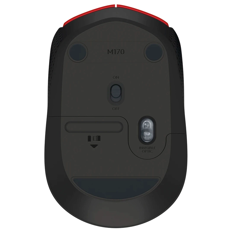 Mouse sem fio Vermelho M170 - Logitech