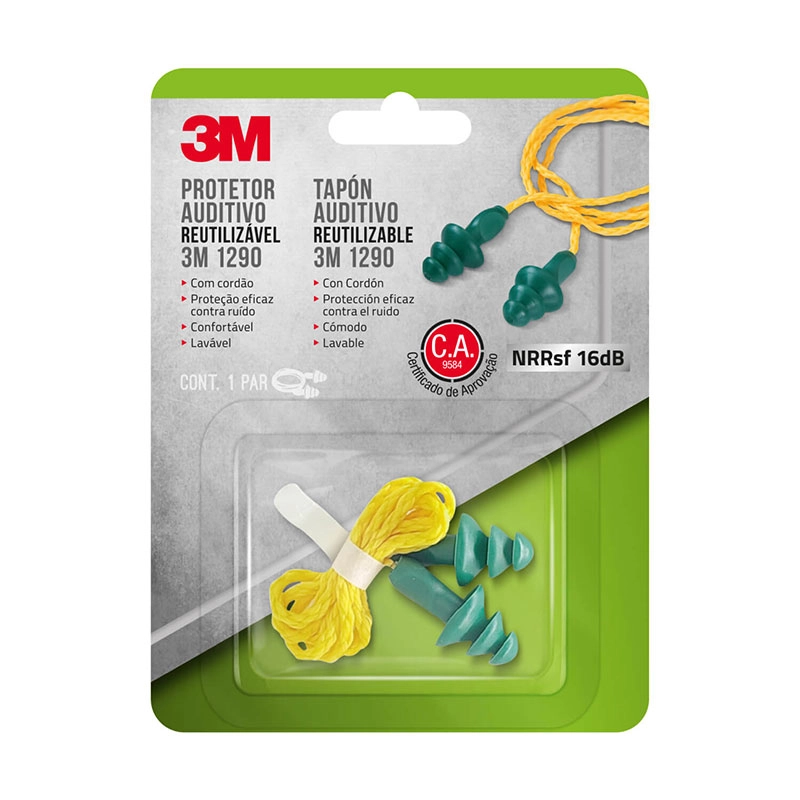 Protetor auditivo reutilizável - 3M (C.A 13027)